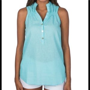 NWT Lauren James Callie linen top